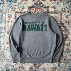 Vintage NCAA University Of Hawaii Spellout Crewneck Small